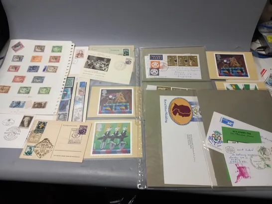 LARGE QUANTITY OF ASSORTED STAMPS FROM VARIOUS PLACES/YEARS