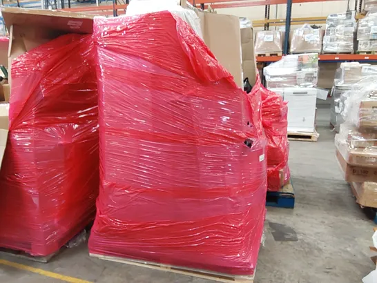 PALLET OF ASSORTED CONSUMER PRODUCTS TO INCLUDE; ELECTRIC RICE COOKER, VACUUM CLEANER, PLAYPEN, DART BOARD, PILLOW ECT