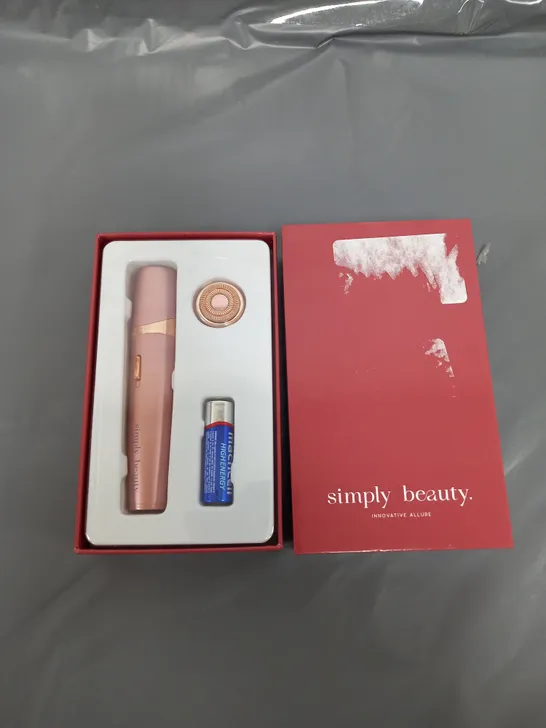 BOXED SIMPLY BEAUTY SINGLE HAIR EPILATOR IN ROSE GOLD