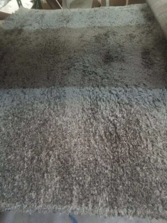 WEIMAR MARRAKESH SHAGGY DARK GREY RUG 133X190CM