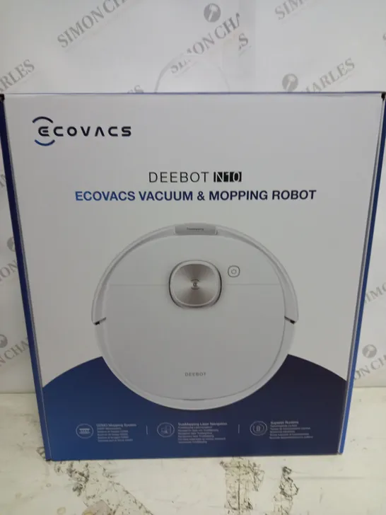 BOXED ECOVACS DEEBOT N10 VACUUM AND MOPPING ROBOT