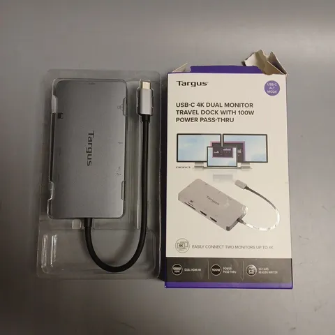BOXED TARGUS USB-C 4K DUAL MONITOR TRAVEL DOCK 