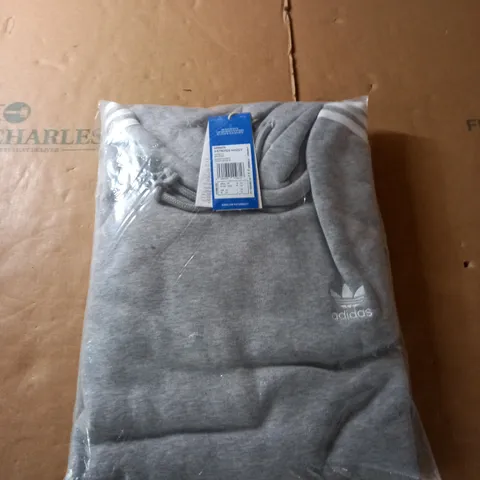 ADIDAS 3 STRIPES GREY HOODY - M