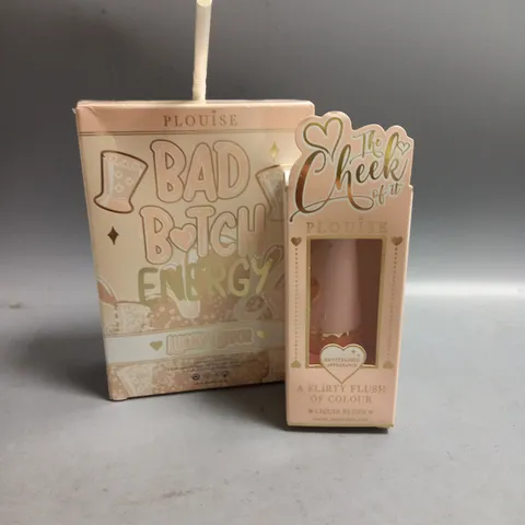 PLOUISE BAD BITCH ENERGY LUCKY LIQUOR LIP SET AND LIQUID BLUSH