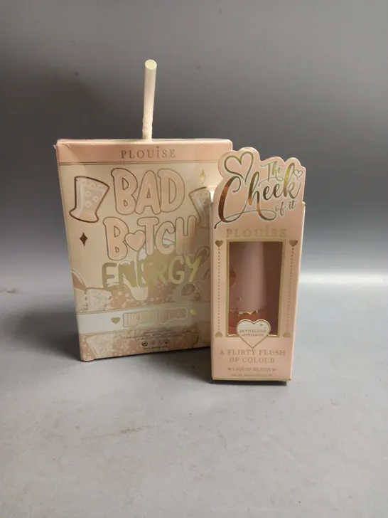 PLOUISE BAD BITCH ENERGY LUCKY LIQUOR LIP SET AND LIQUID BLUSH