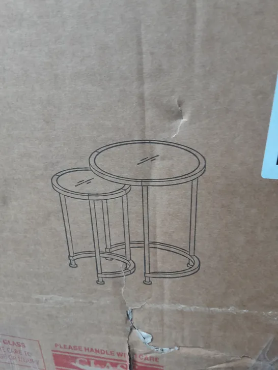 BOXED ARUBA NEST OF LAMP TABLES, RRP £129.99