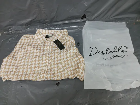 18 BRAND NEW DESTELLO BEIGE LONG SLEEVE BUTTON UP S/M 