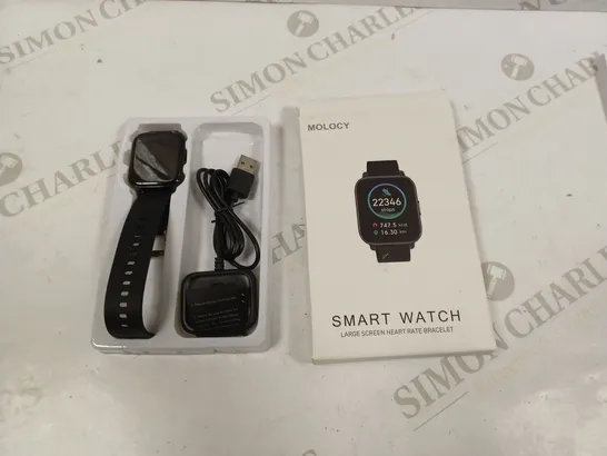 MOLOCY SMART WATCH LARGE SCREEN HEART RATE BRACELET 