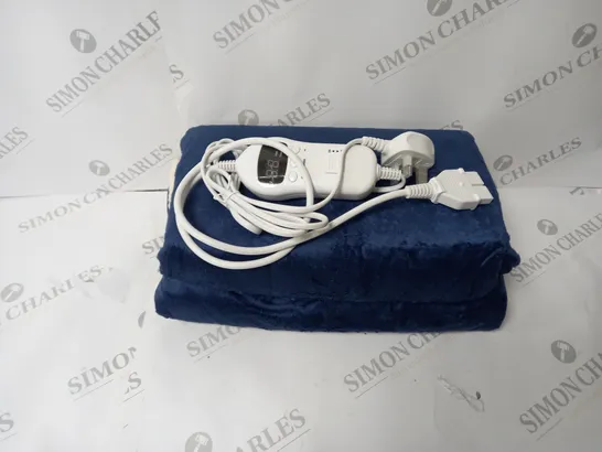 BOXED SUPER POLAR FLEECE HEATED WRAP IN NAVY