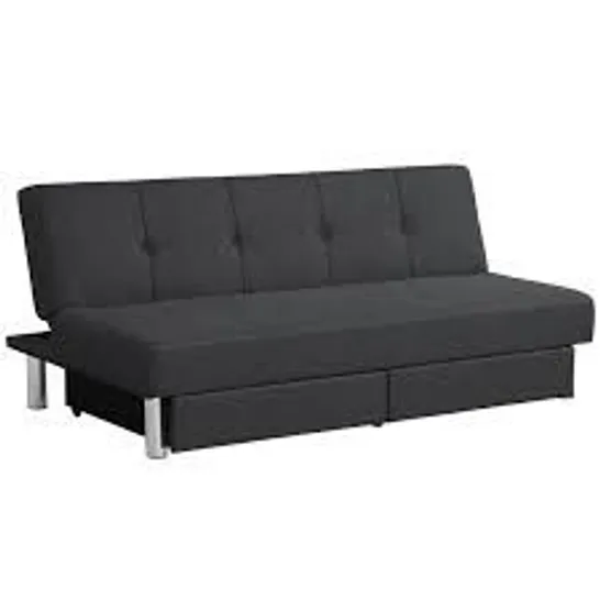 BOXED COSTWAY 4 IN 1 CONVERTIBLE SOFA BED WITH ADJUSTABLE BACKREST - GREY