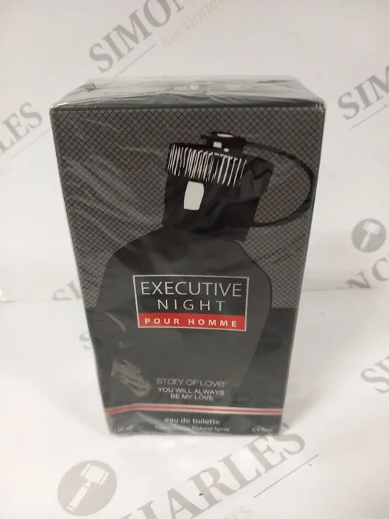 BOXED AND SEALED EXECUTIVE NIGHT POUR HOMME STORY OF LOVE EAU DE TOILETTE 100ML