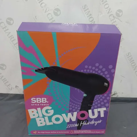 SBB STYLE TOOLS BIG BLOW OUT 2200W HAIR DRYER