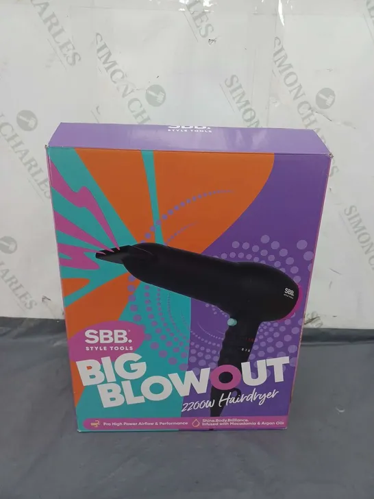 SBB STYLE TOOLS BIG BLOW OUT 2200W HAIR DRYER