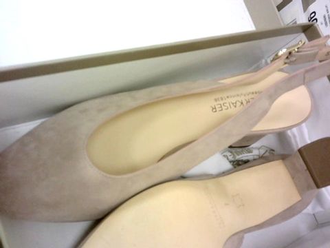 PETER KAISER LIDIA SLINGBACK COURT SHOE NUDE SUEDE SIZE 7 