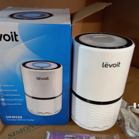 BOXED LEVOIT LV-H132 COMPACT HEPA AIR PURIFIER