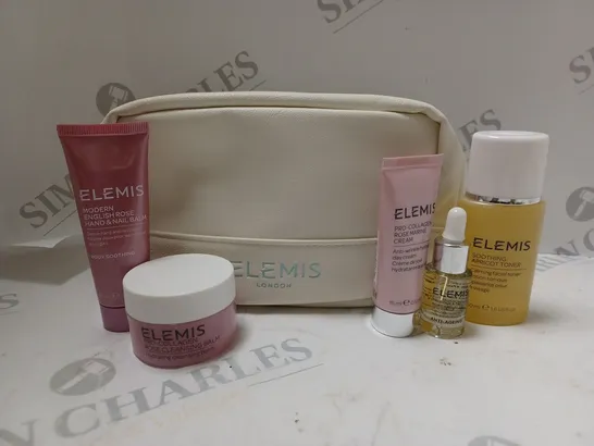 ELEMIS GIFT SET OF 5 TO INCLUDE SOOTHING APRICOT TONER, HAND & NAIL BALM, ROSE CLEANSING BALM, ETC