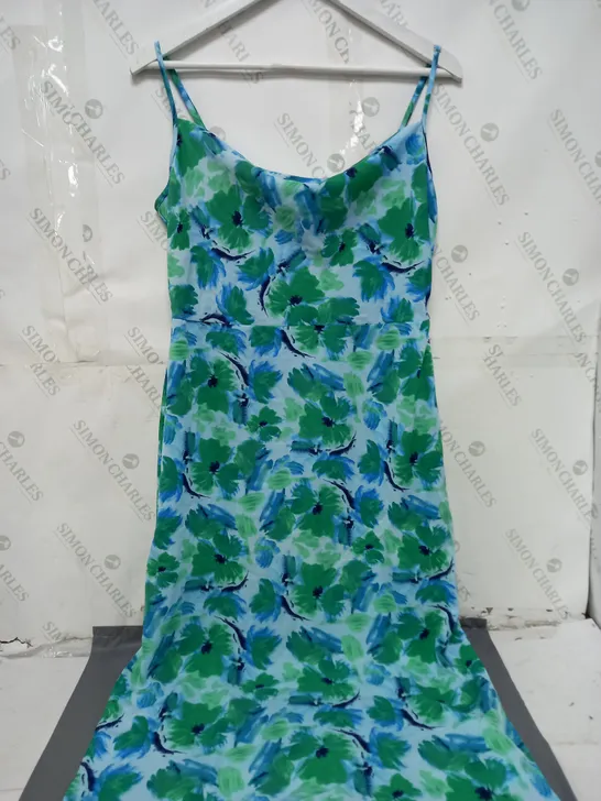 BRAVE SOUL LONDON LADIES GREEN FLORAL DRESS SIZE L