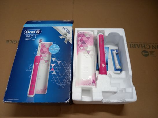 BOXED ORAL B PRO 1 680 ELECTRIC TOOTHBRUSH - PINK