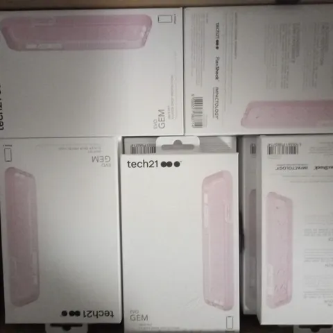 LOT OF APPROXIMATELY 79 BRAND NEW BOXED TECH 21 EVO GEM CASE WITH 9.9FT 3-LAYER DROP PROTECTION FOR IPHONE X T21-5902 ROSE