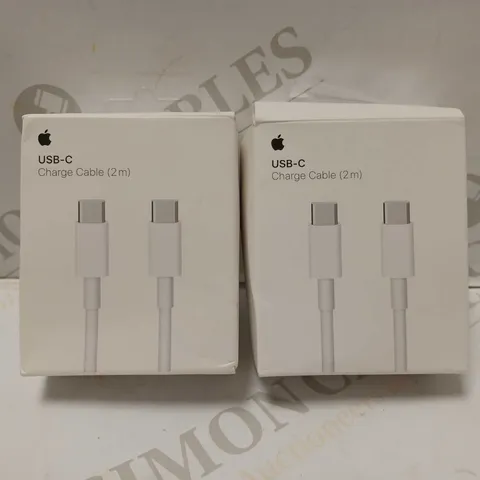 LOT OF 2 USB-C CHARGE CABLES (2 X 2M)