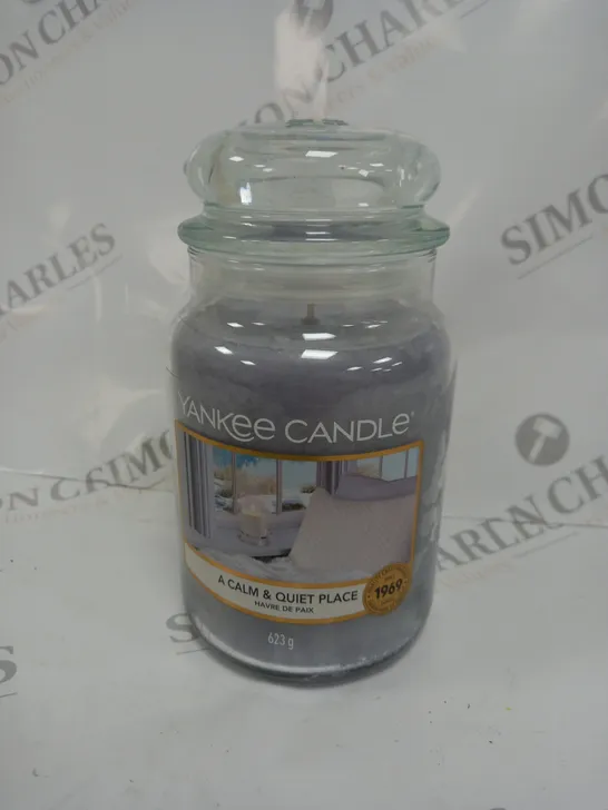 YANKEE CANDLE A CALM AND QUIET PLACE SCENTED CANDLE 