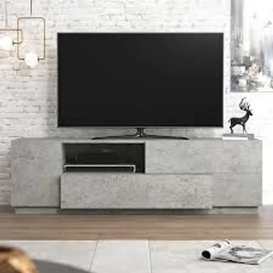 BOXED PARKHAM TV UNIT IN GREY (1 BOX)