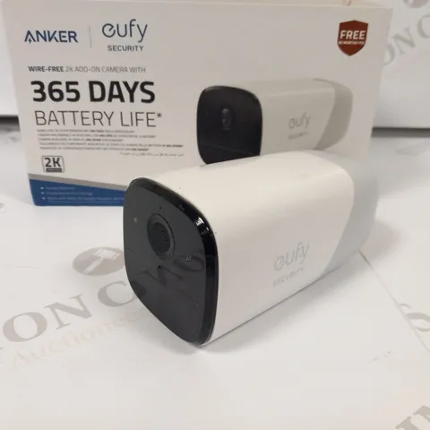 BOXED ANKER EUFY SECURITY WIRE-FREE 2K ADD-ON CAMERA WITH 365 DAYS BATTERY LIFE