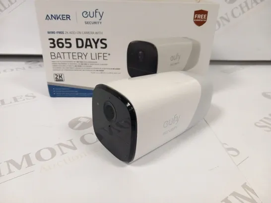 BOXED ANKER EUFY SECURITY WIRE-FREE 2K ADD-ON CAMERA WITH 365 DAYS BATTERY LIFE