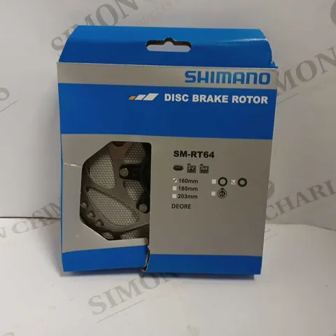 SHIMANO DISC BRAKE ROTOR - SM-RT64 160MM