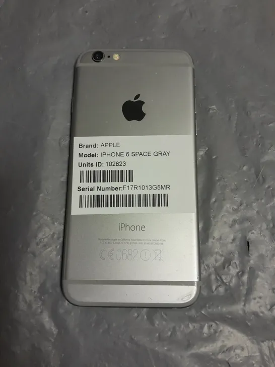 UNBOXED APPLE IPHONE 6 SPACE GREY - A1586