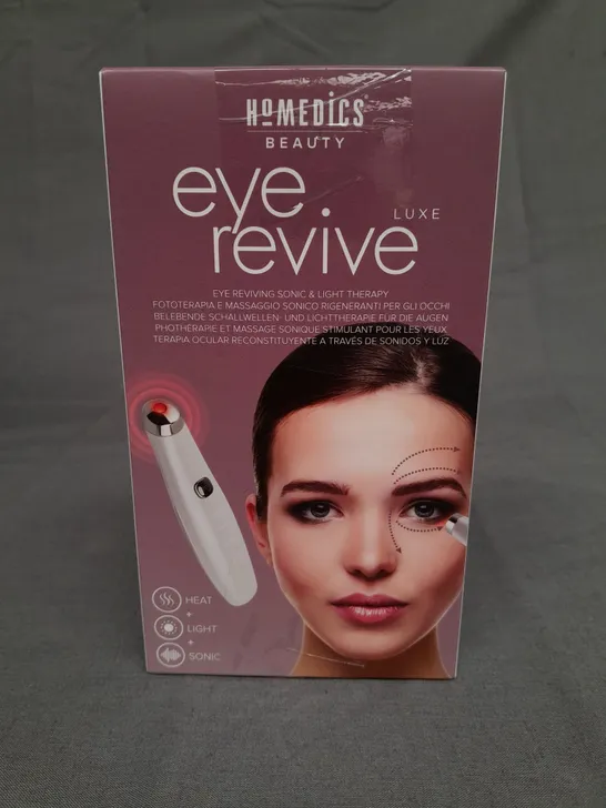 BOXED HOMEDICS EYE REVIVE LUXE LIGHT THERAPY