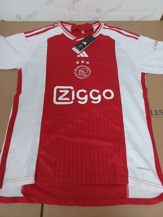 ADIDAS AJAX HOME SHIRT - UK MEDIUM