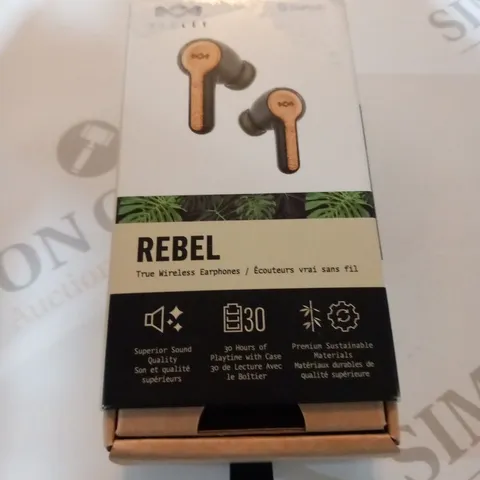 BOXED HOUSE OF MARLEY REBEL WIRELESS BLUETOOTH EARBUDS