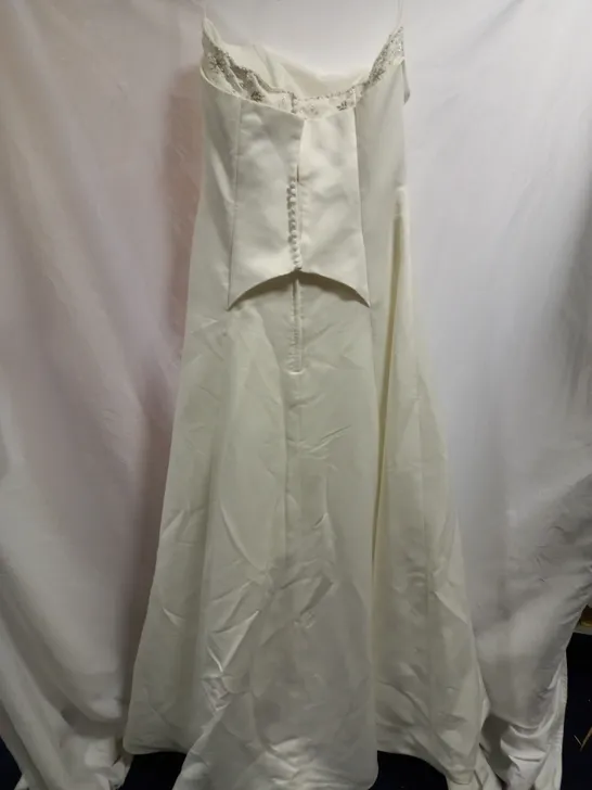 DEMETRIOS WEDDING DRESS, IVORY - SIZE 12