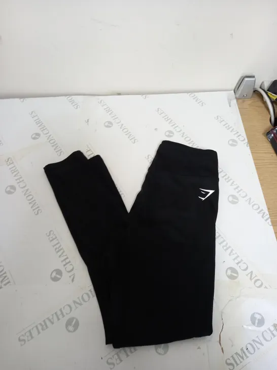 GYMSHARK POWER LEGGINGS - BLACK - LARGE