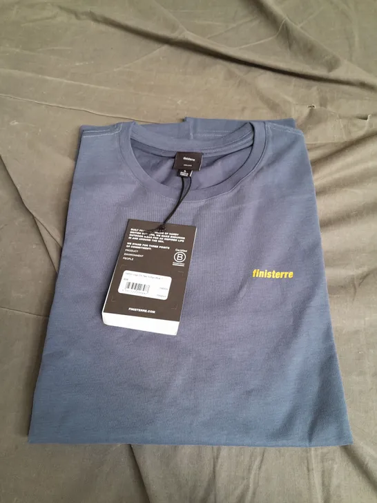 FINISTERRE LARGE HARYLN LOGO SS TEE INDIGO BLUE 