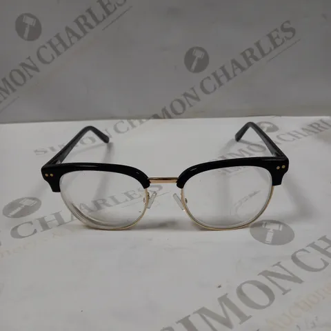 LONDON RETRO REESE BLACK FRAMED EYEGLASSES 