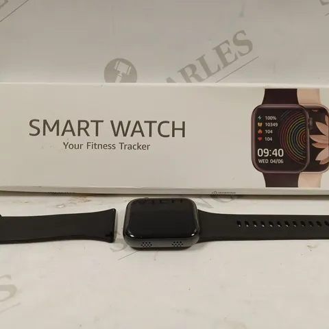 BOXED SMART WATCH FITNESS TRACKER - BLACK 