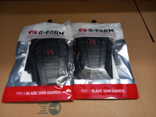 LOT OF 2 G-FORM PRO-S BLADE SHIN GUARDS - SMALL