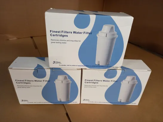 LOT OF 3 FINEST FILTERS WATER FILTER CARTRIDGES