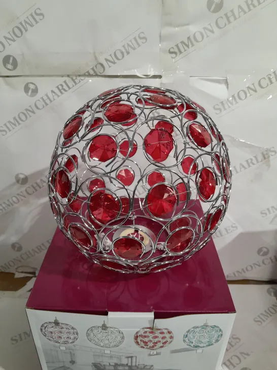 BOXED PENDANT SHADE IN RED 