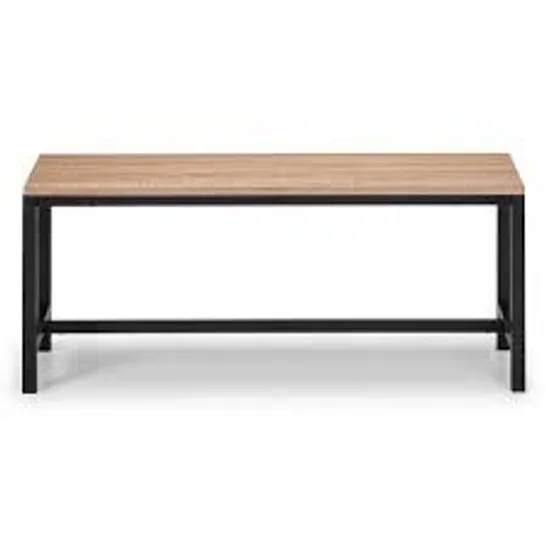 BOXED TRIBECA BENCH BLACK/SONOMA OAK-EFFECT (1 BOX)