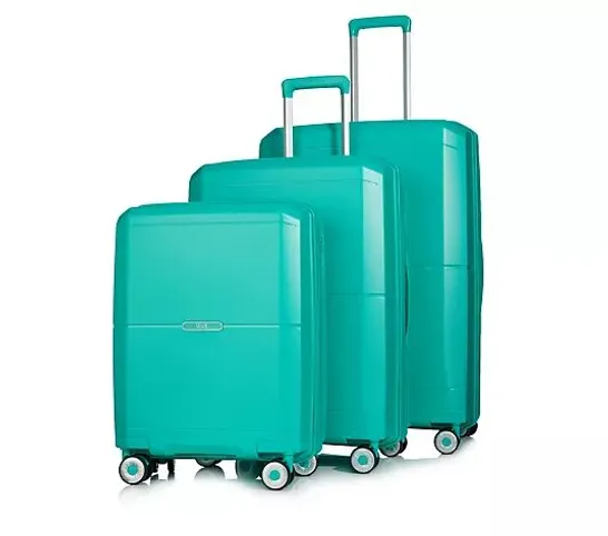 ROCK LUGGAGE SOHO 3 PIECE SUITCASE SET- GREEN