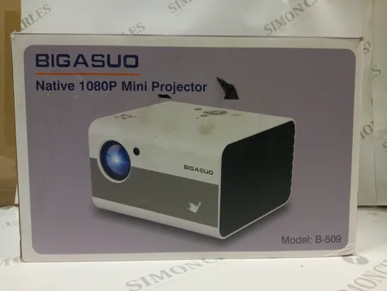 BOXED BIGASUO NATIVE 1080P MINI PROJECTOR 