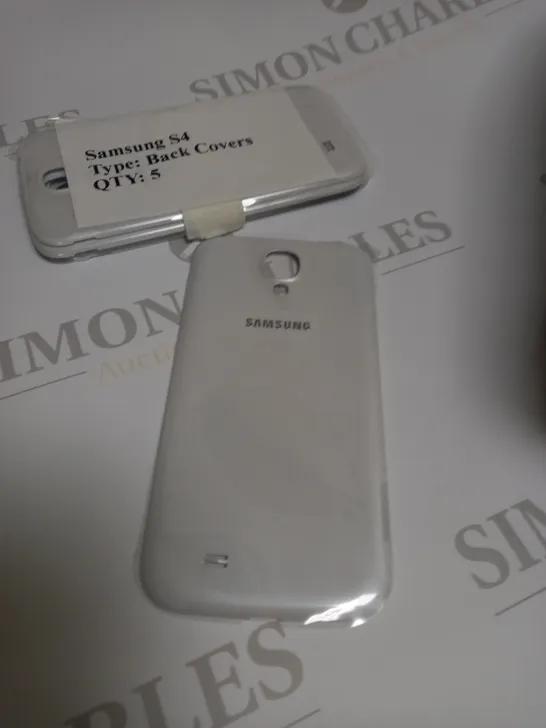 SAMSUNG S4 BACK COVERS WHITE APPROX. 5 