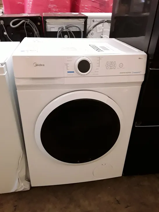 MIDEA 8KG FREESTANDING WASHING MACHINE IN WHITE, MODEL: MF10EW80BA