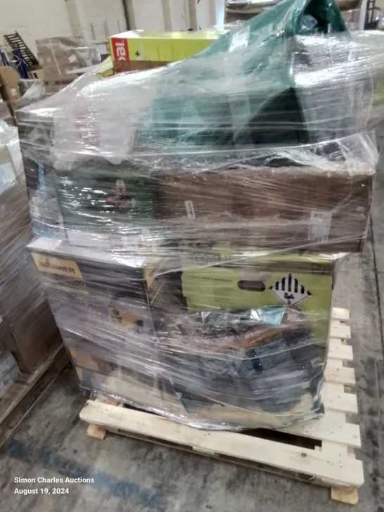 PALLET OF APPROXIMATELY 21 UNPROCESSED RAW RETURN HOUSEHOLD AND ELECTRICAL GOODS TO INCLUDE;