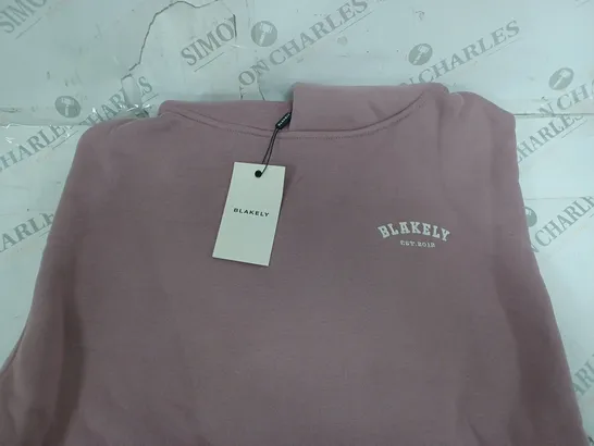 BLAKLY HOODIE IN PINK SIZE M