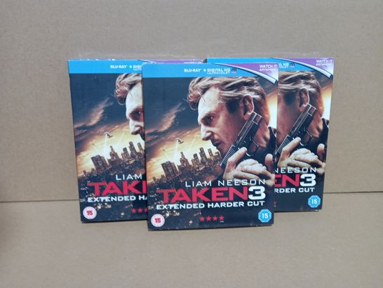 LOT OF APPROXIMATELY 21 SEALED TAKEN 3 EXTENDED HARDER CUT BLU-RAYS