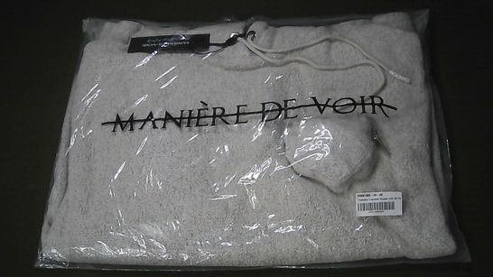 BAGGED MANIERE DE VOIR TOWELLED TRACKSUIT HOODIE WIRH 3D POUCH 